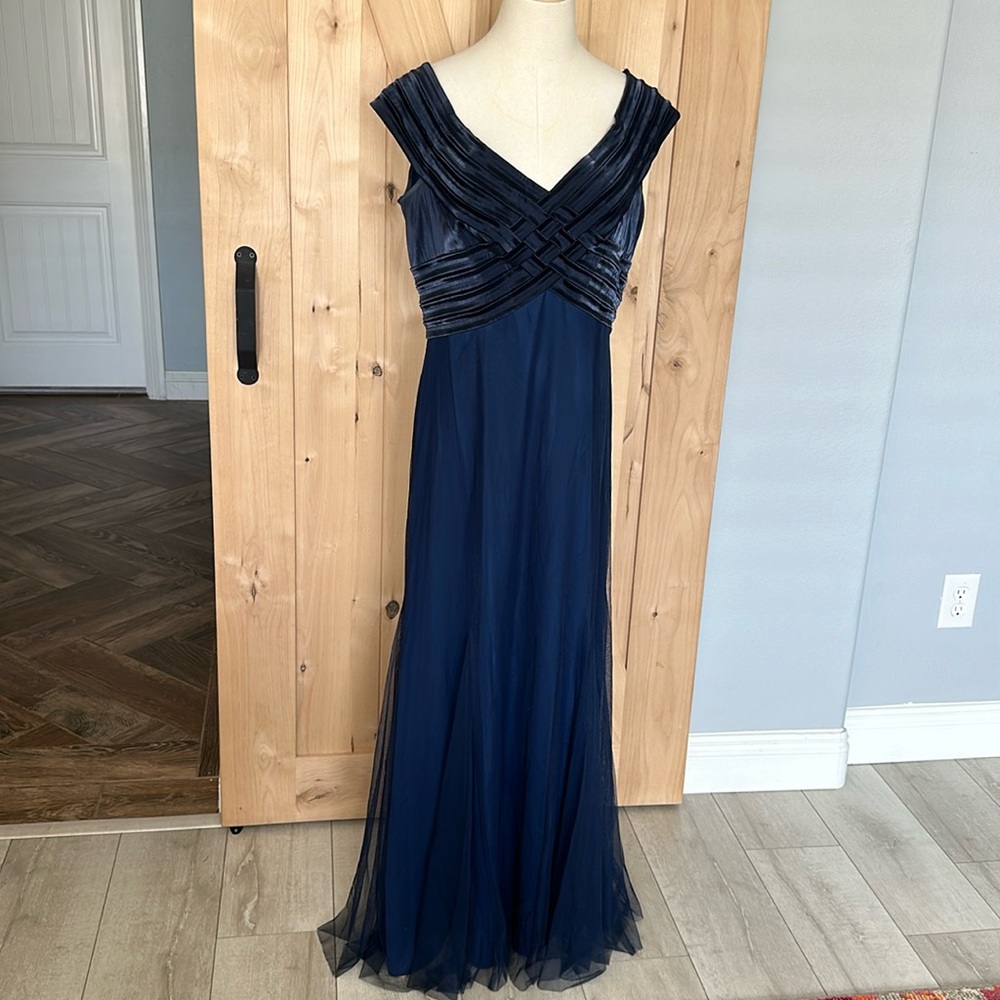 Formal Navy Evening Gown Vintage